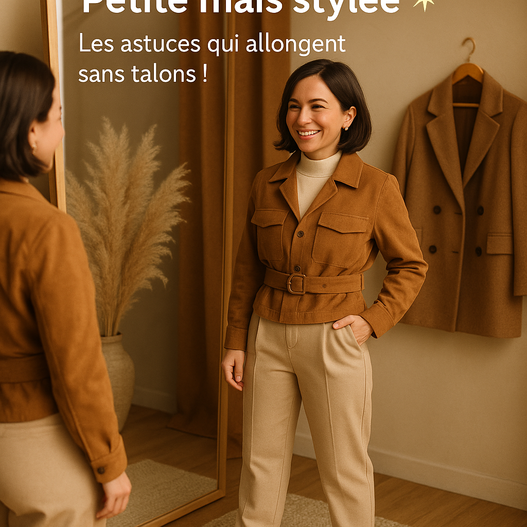 Petite mais stylée : 4 astuces mode pour allonger ta silhouette sans talons