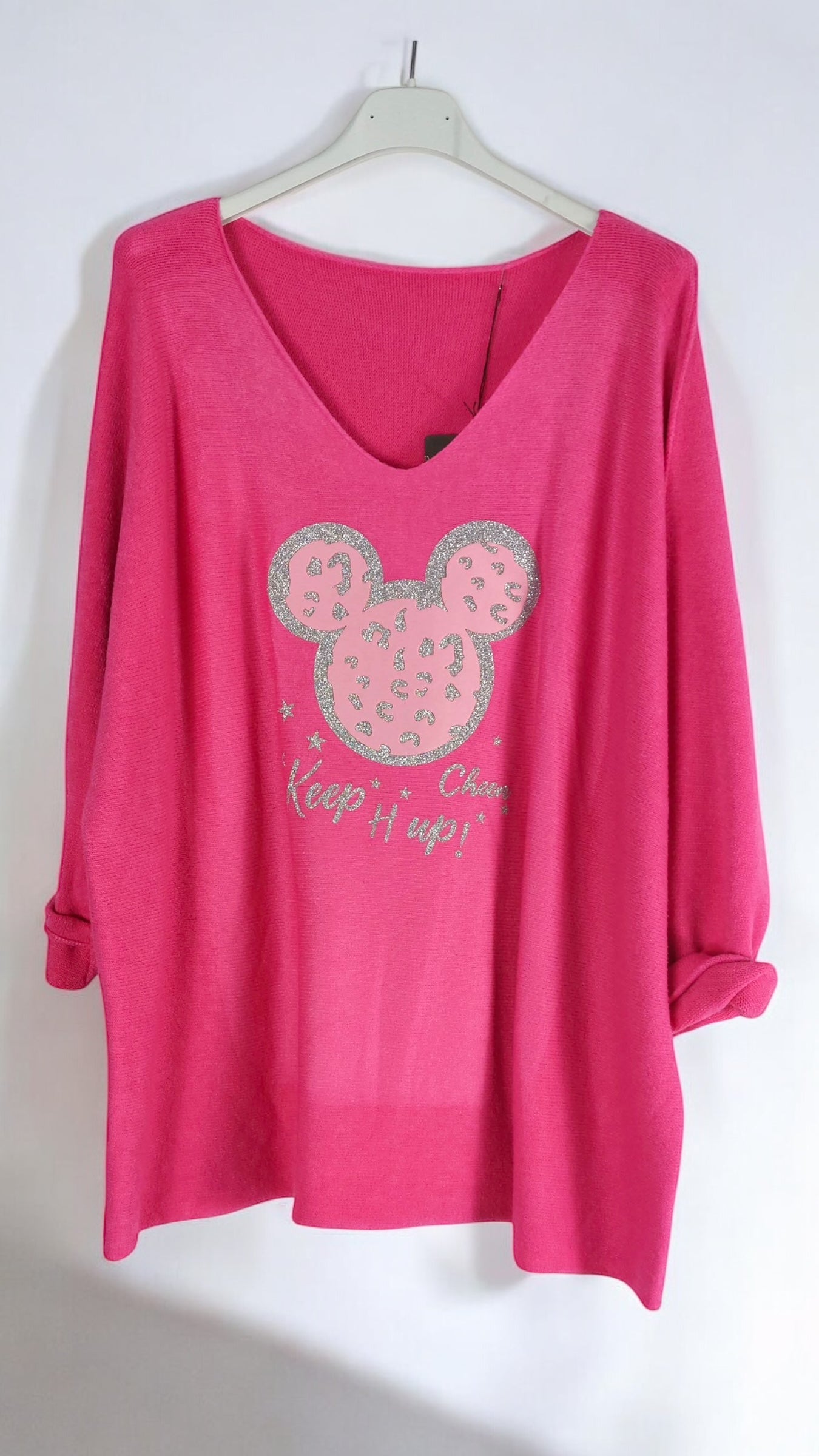 Pull Mickey Mouse femme avec design emblématique et coupe décontractée