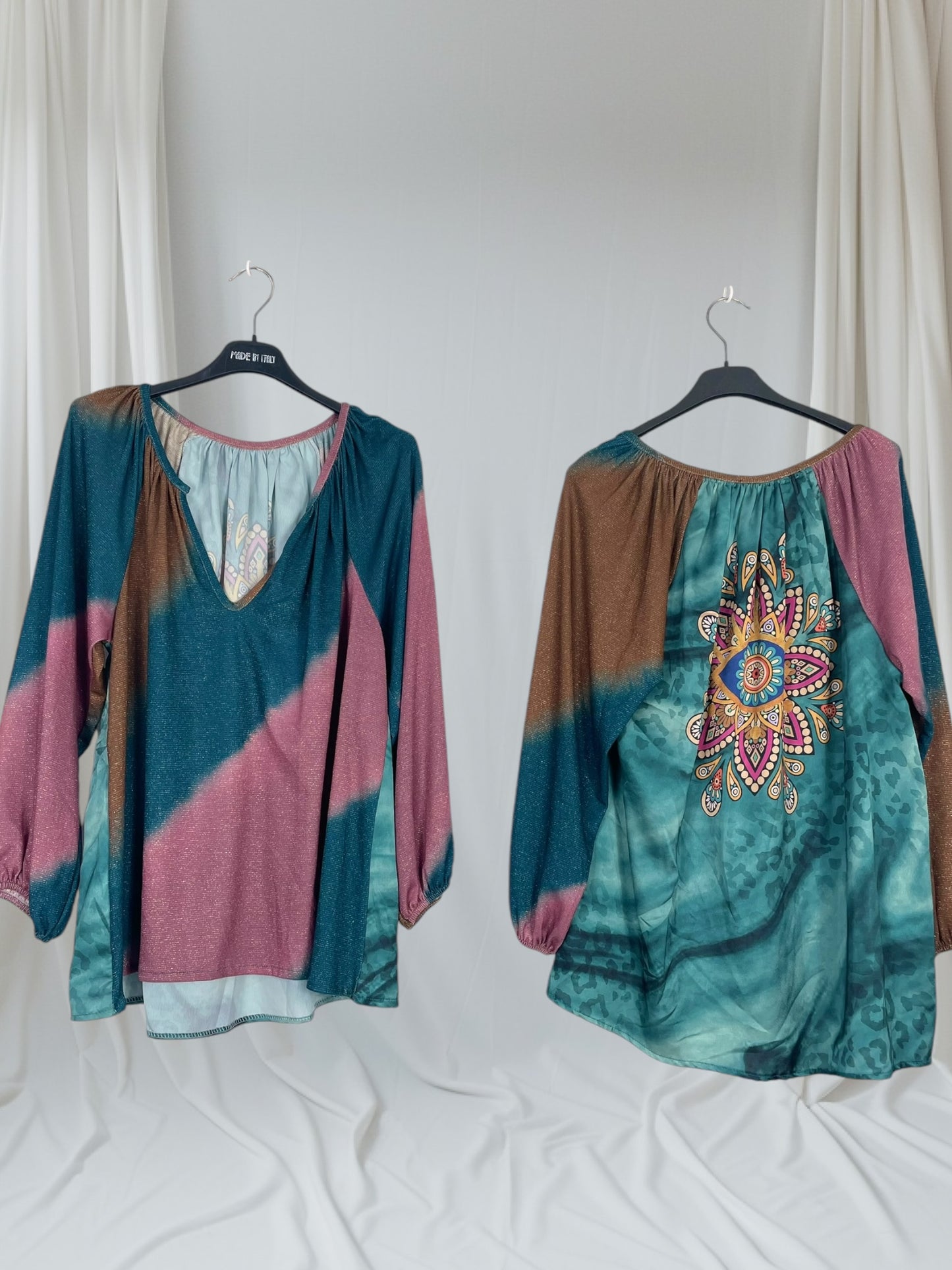 Tunique dégradée avec motif mandala - 3 coloris disponibles