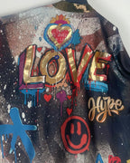 details dos Blouse Love bimatière 