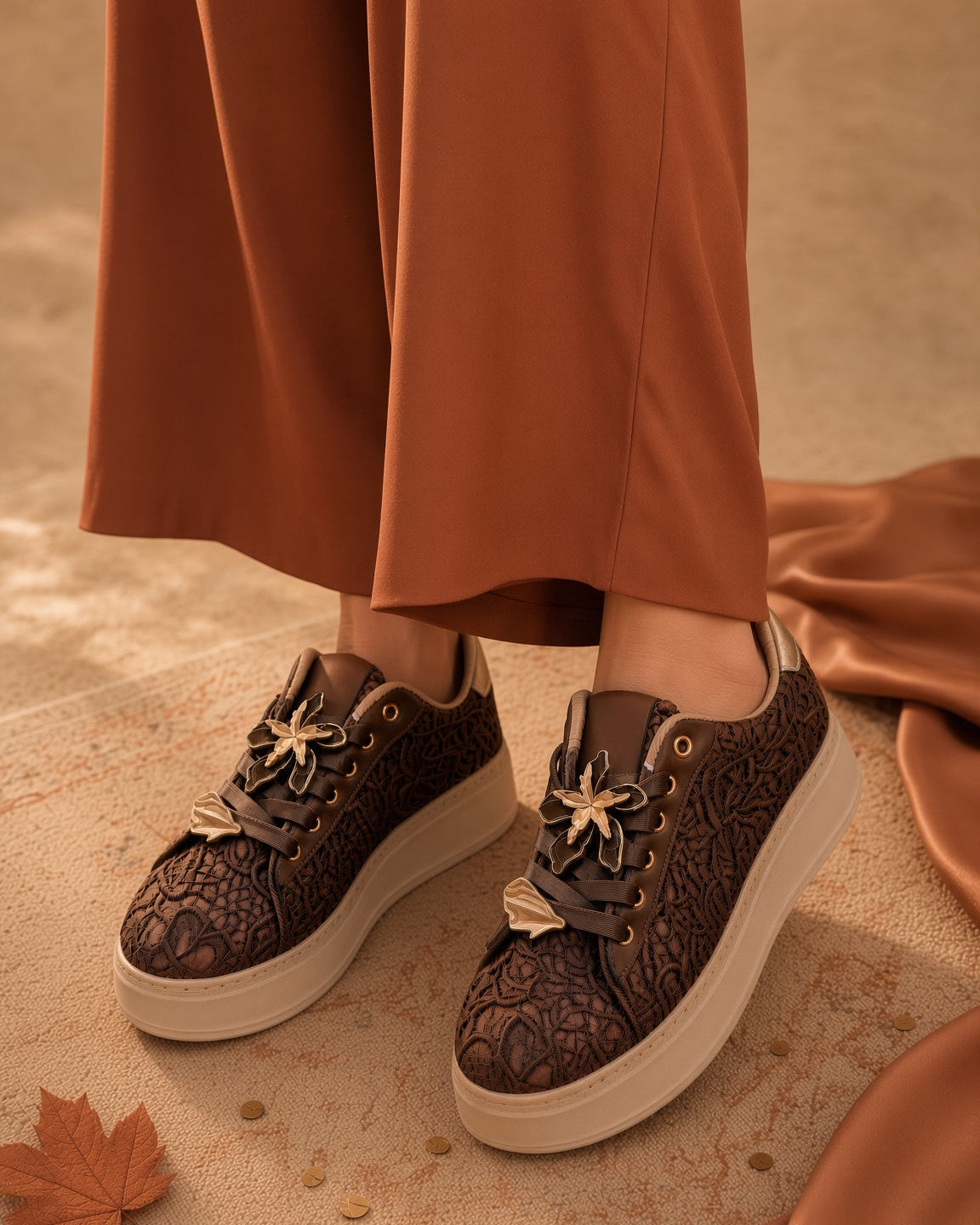 Baskets femme Siena chocolat – modèle tendance du 37 au 41