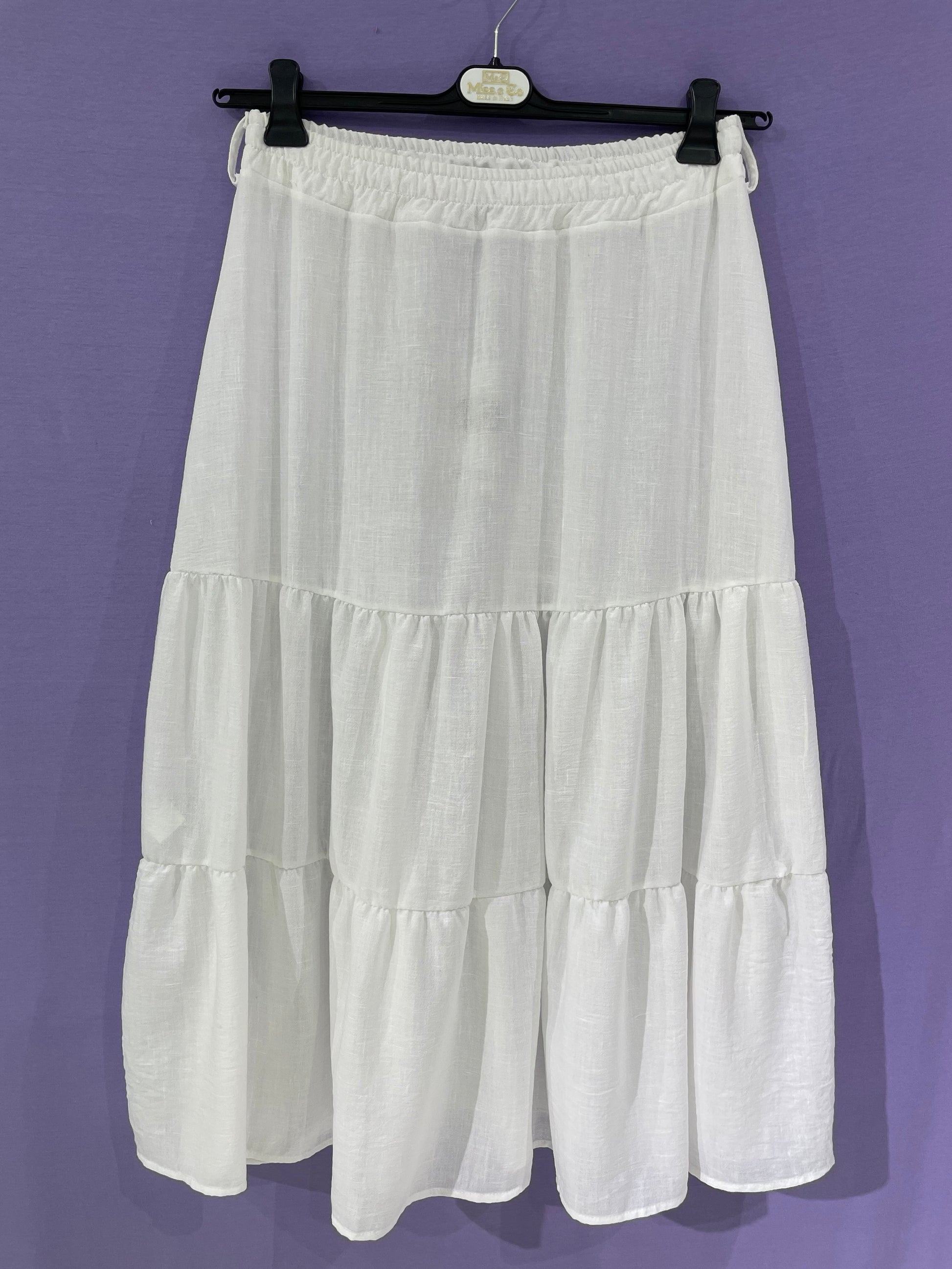 jupe longue bohème femme volants fluide été made in italy