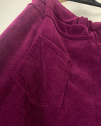 Pantalon Livia velours détail poche arrière finitions soignées made in Italy