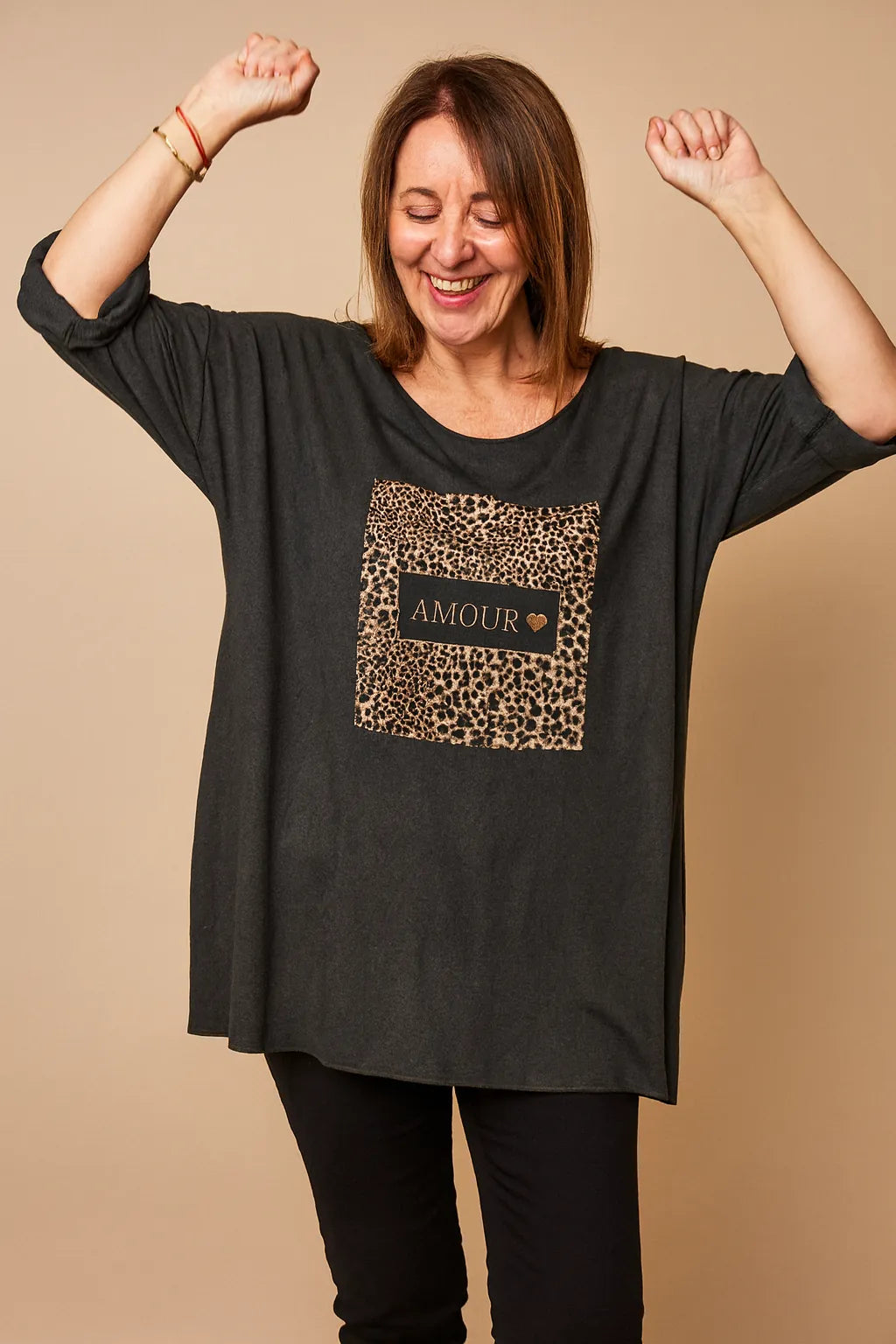 Pull Amour maille douce Italy gris