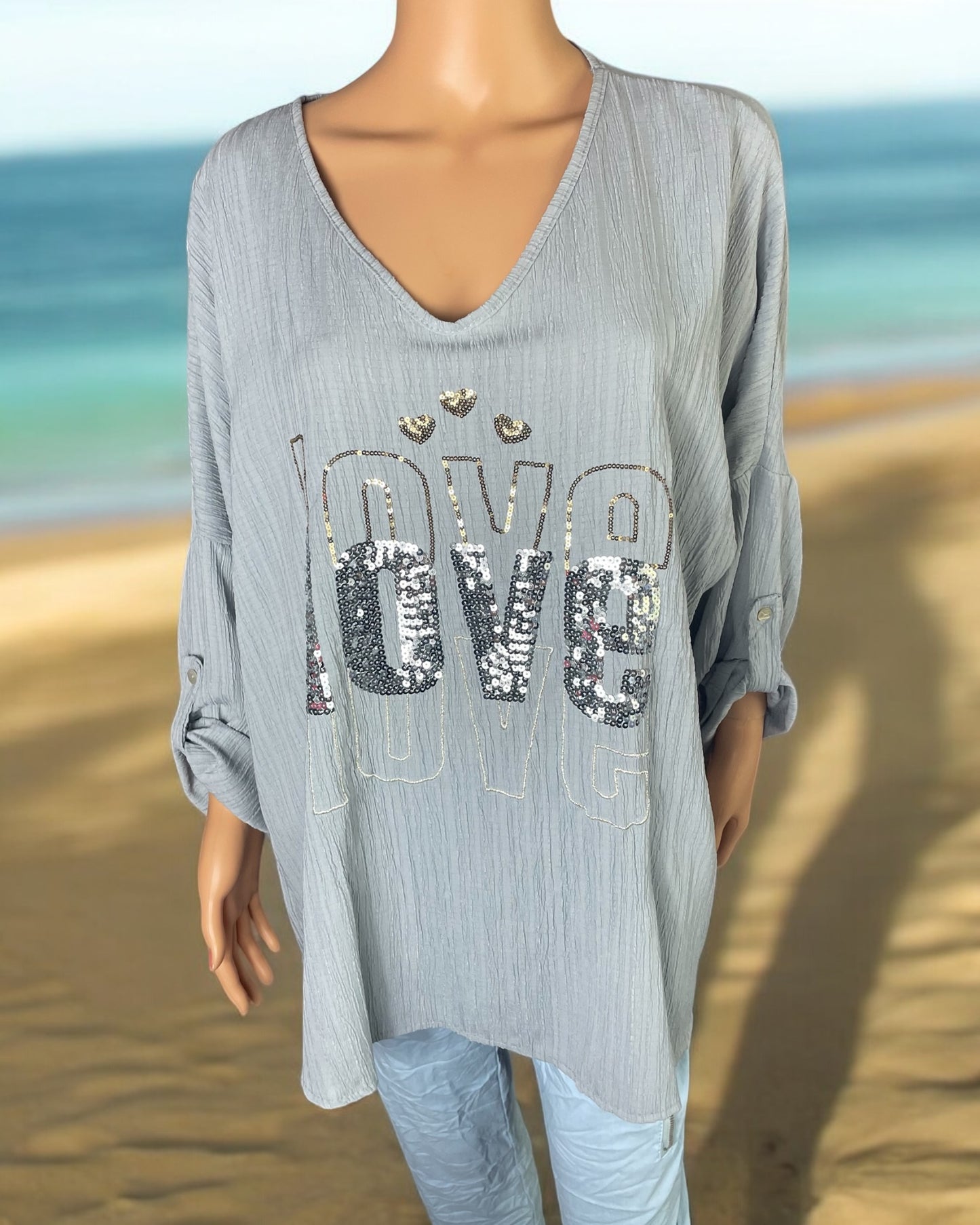 Blouse oversize Love love love