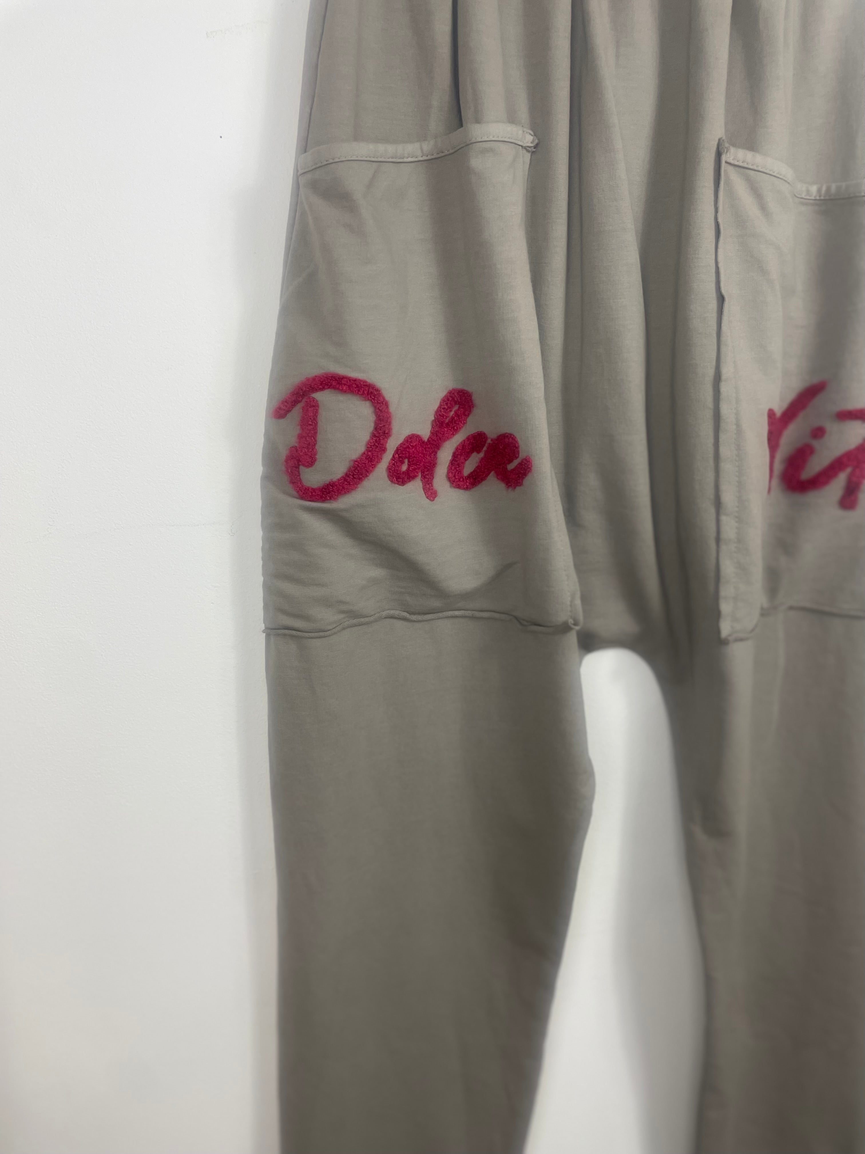 Jogging Dolce Vita – coton doux & lettering fuchsia