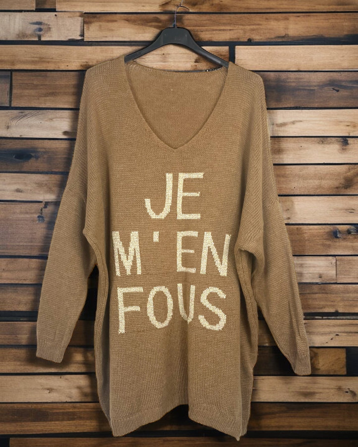 Pull oversize Je m'en fous