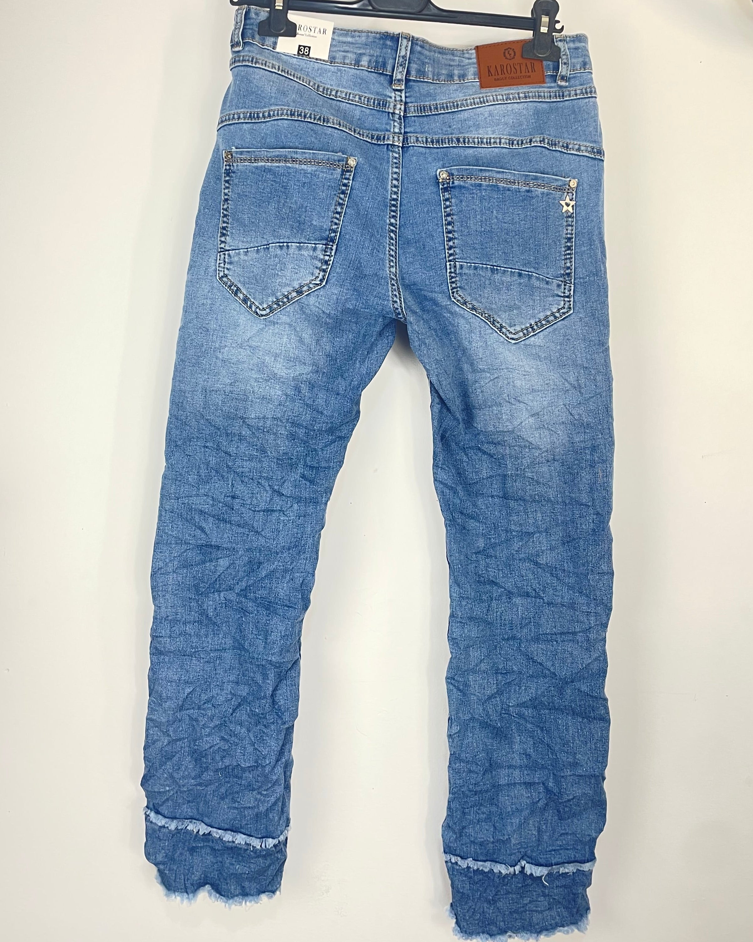 Jean Gwen Karostar dos cintre petite étoile signature Karostar poche arrière