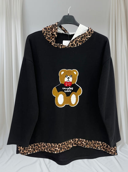 Pull à capuche Bear