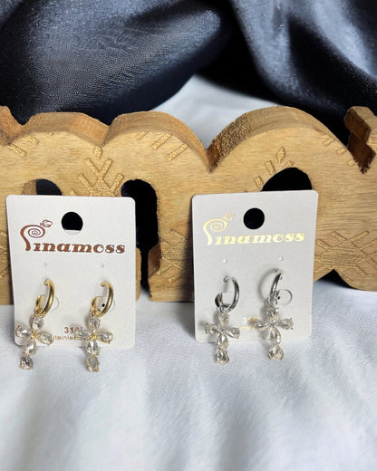 Boucles d'oreilles croix