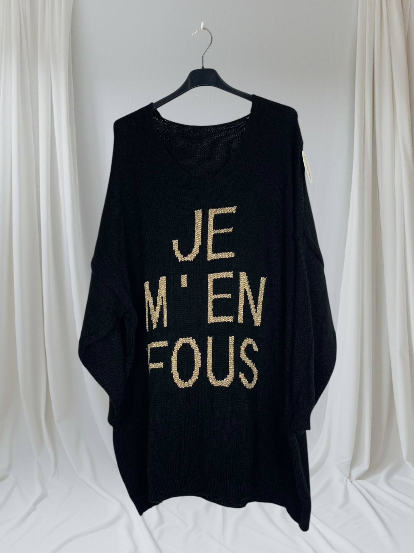 Pull oversize Je m'en fous