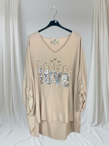 Blouse oversize Love love love