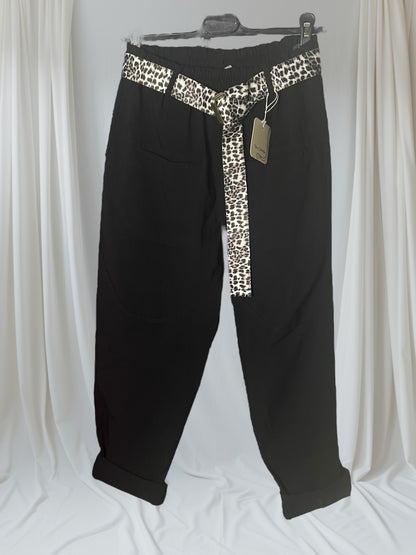 Pantalon magique Ceinture léopard