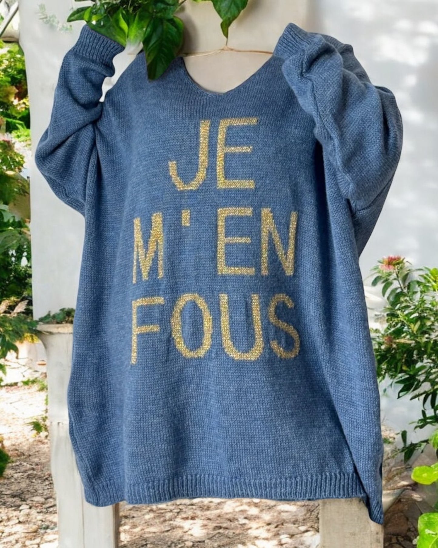 Pull oversize Je m'en fous