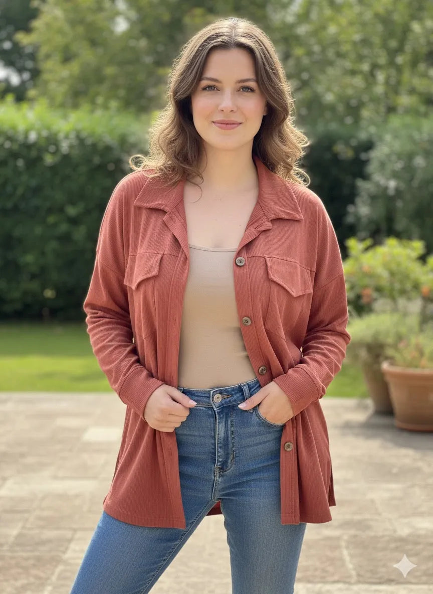 Chemise-veste “Giulia” – Le jean version chic & confort