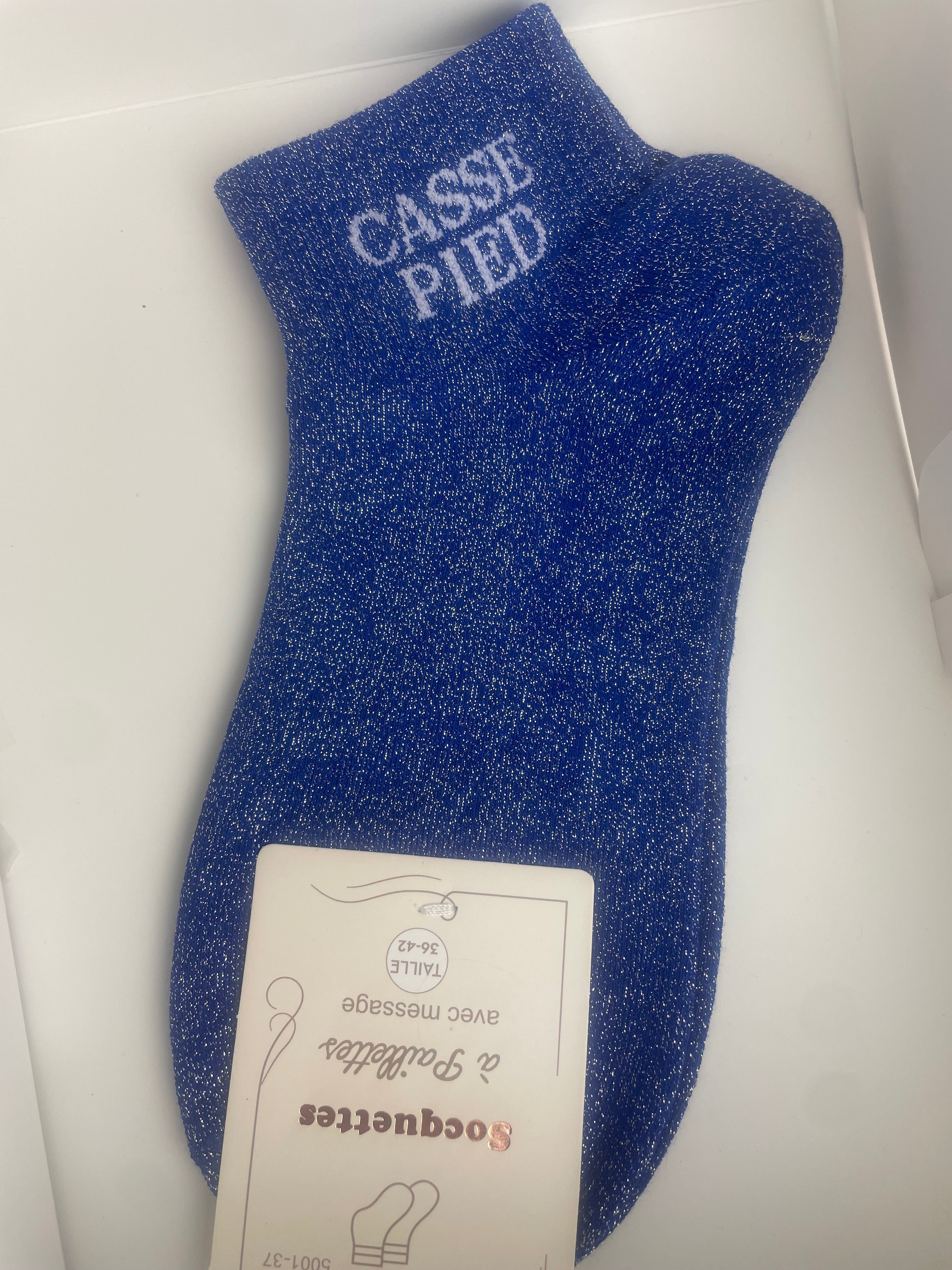 Coloris bleu roi socquettes Casse-Pieds – éclat royal
