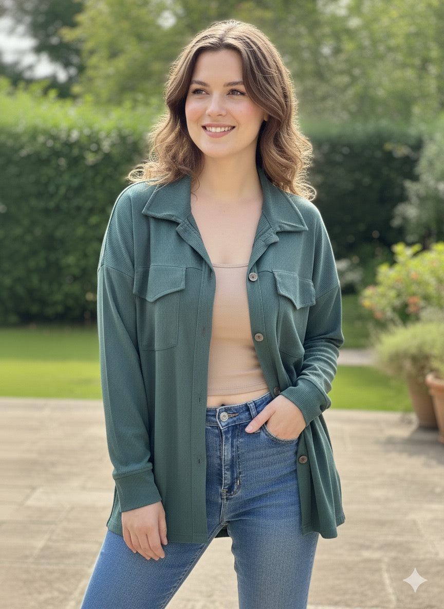 Chemise-veste “Giulia” – Le jean version chic & confort