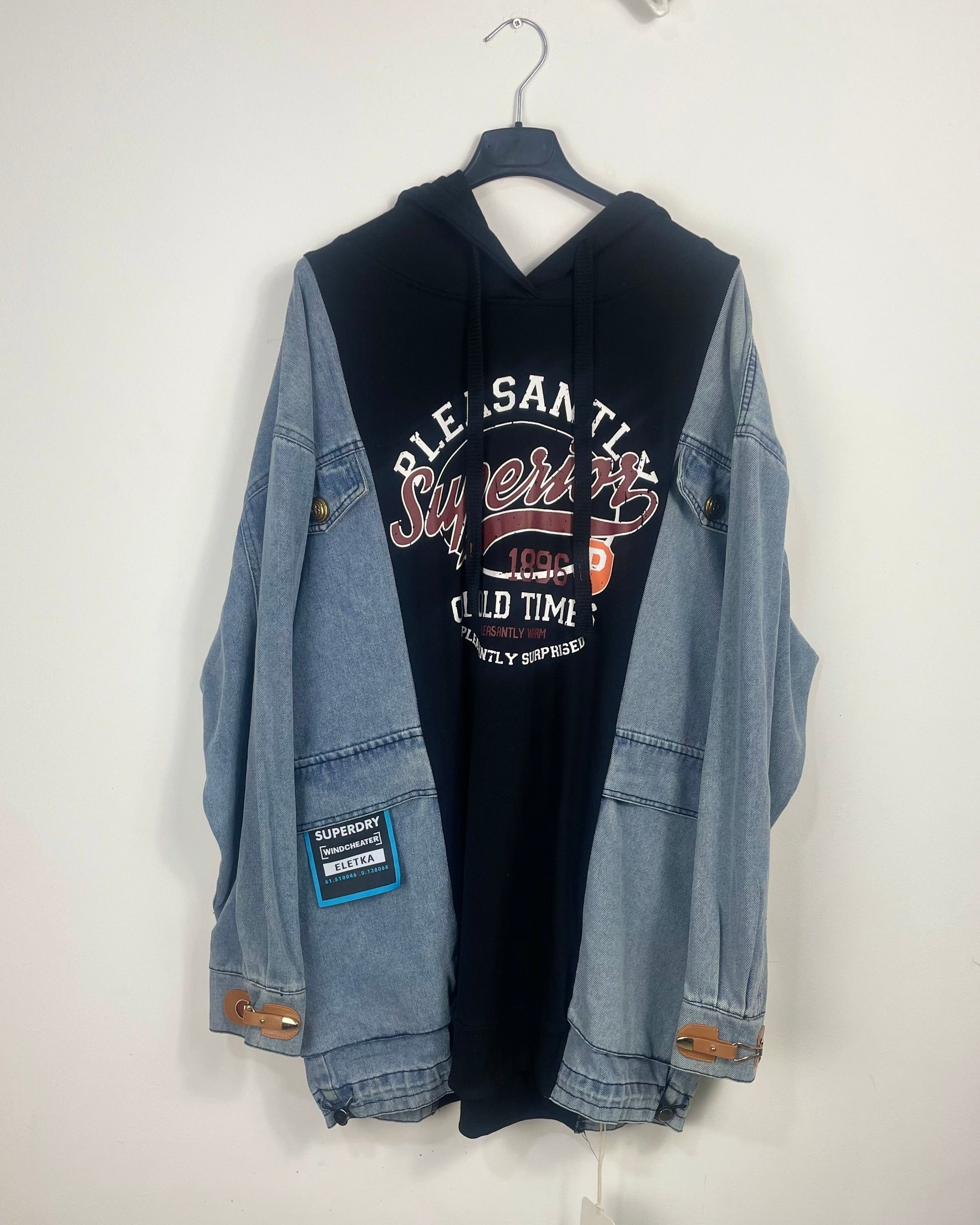 Sweat à Capuche Double Matière – Style Urban Cool