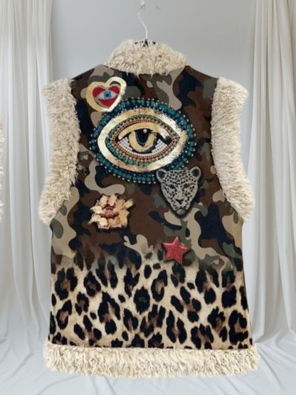 Veste sans manches Oeil Carla Giannini