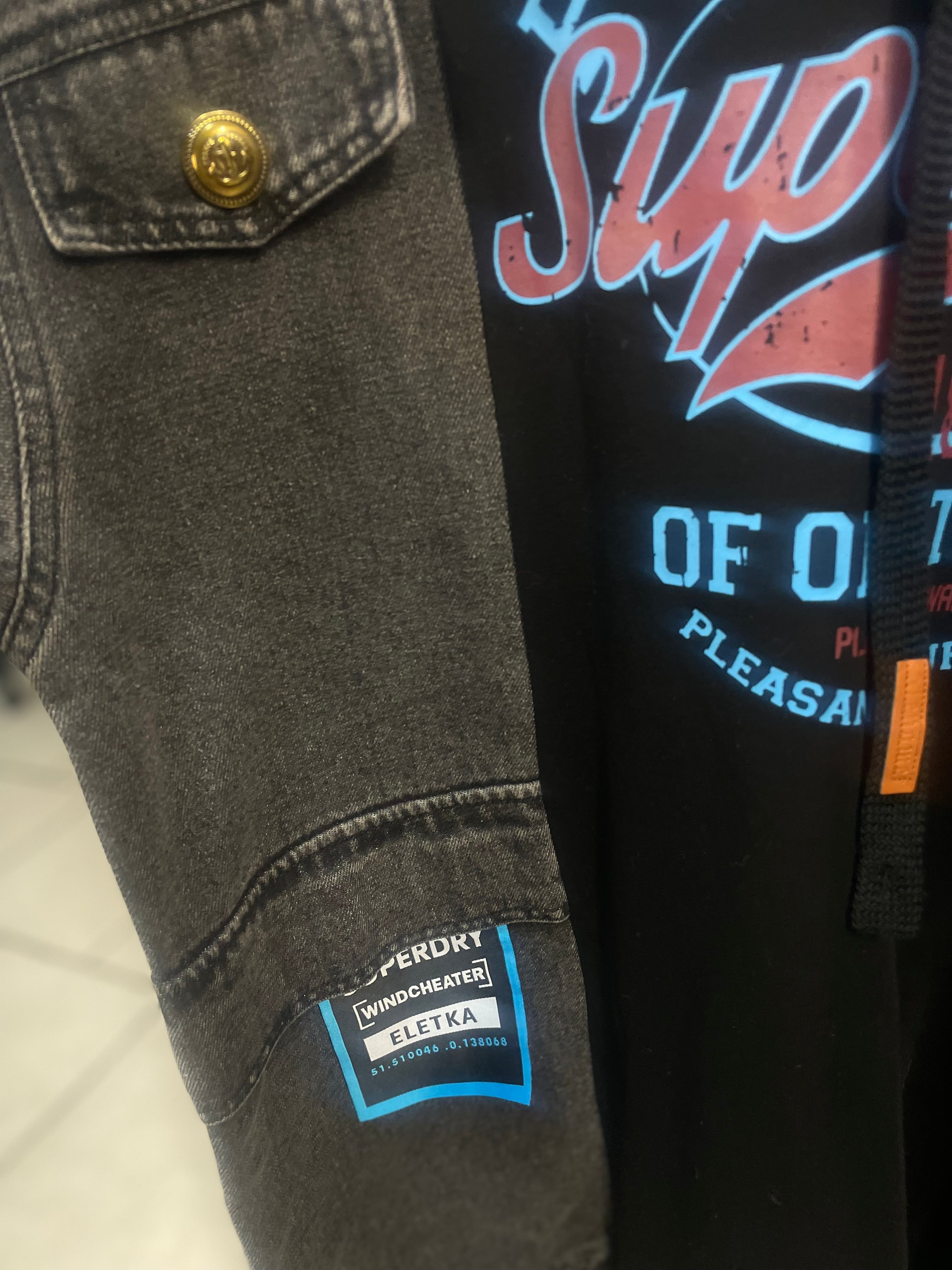 Sweat à Capuche Double Matière Effet Denim 100% Coton – Style Streetwear – Jusqu'au 48