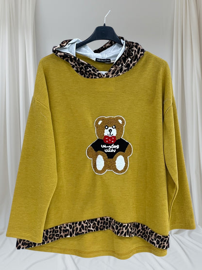 Pull à capuche Bear