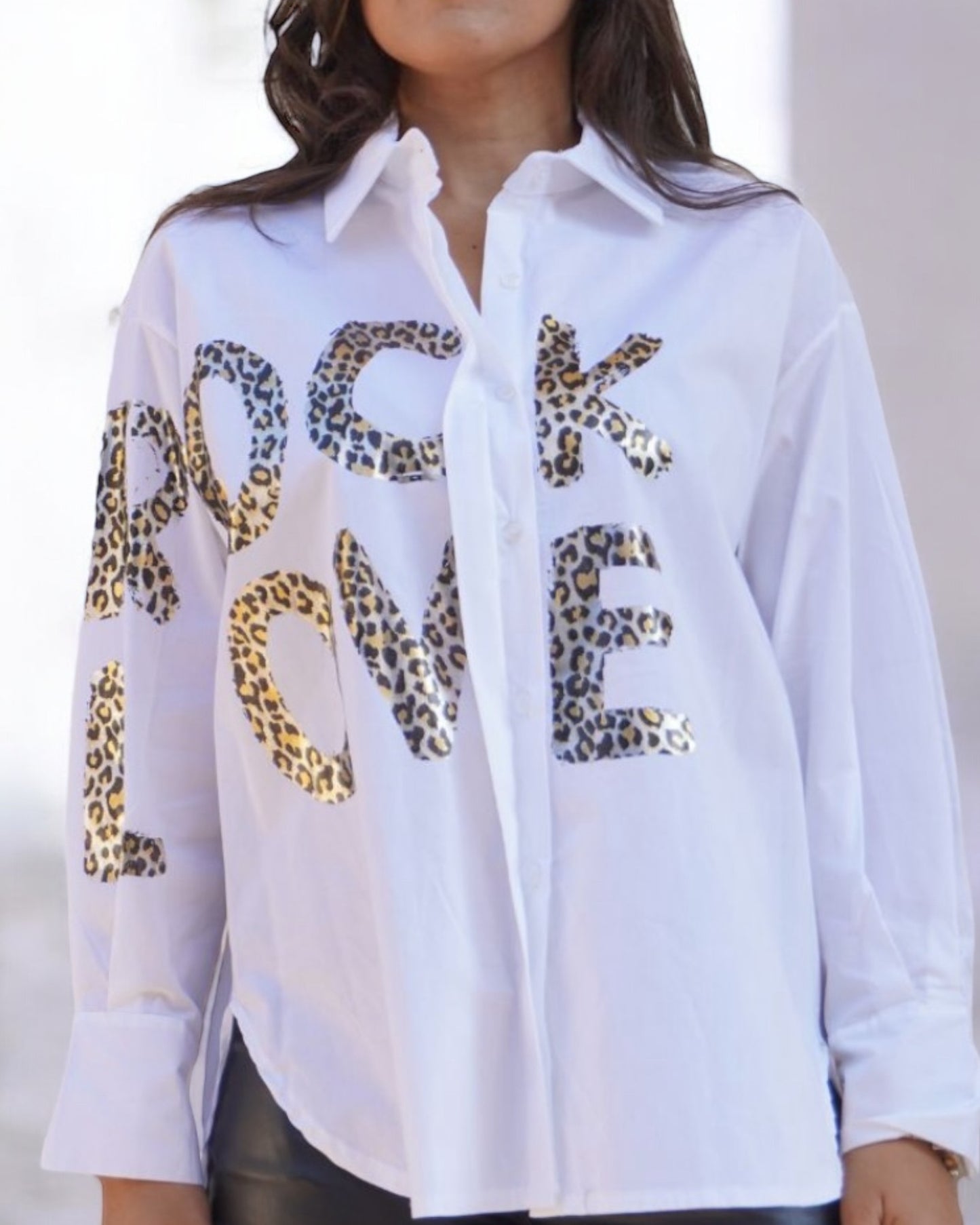 Chemise Oversize Rock Love - Audacieuse et Stylée