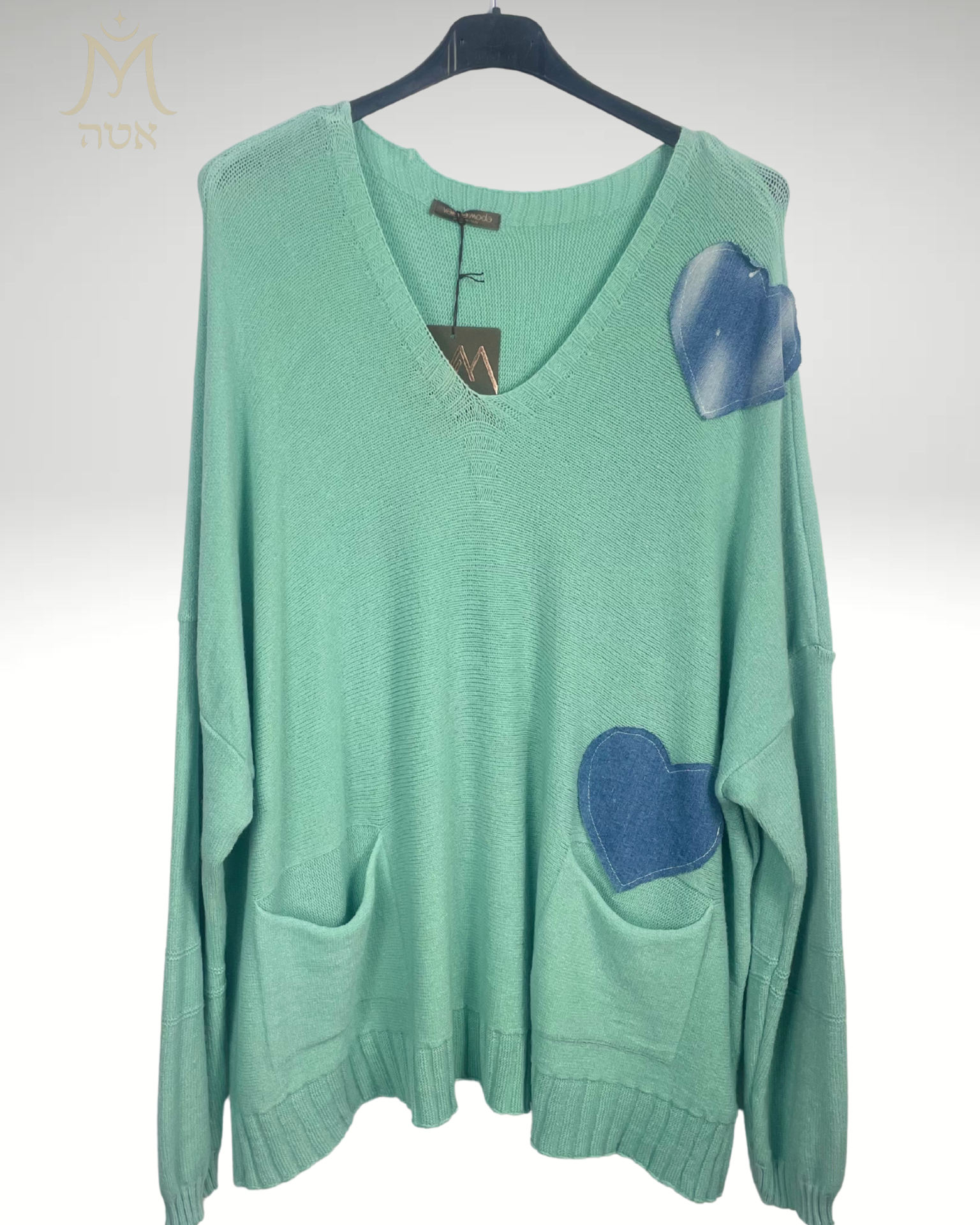 Vue complète pull Cuore Verde – Made in Italy – Mam’sailes