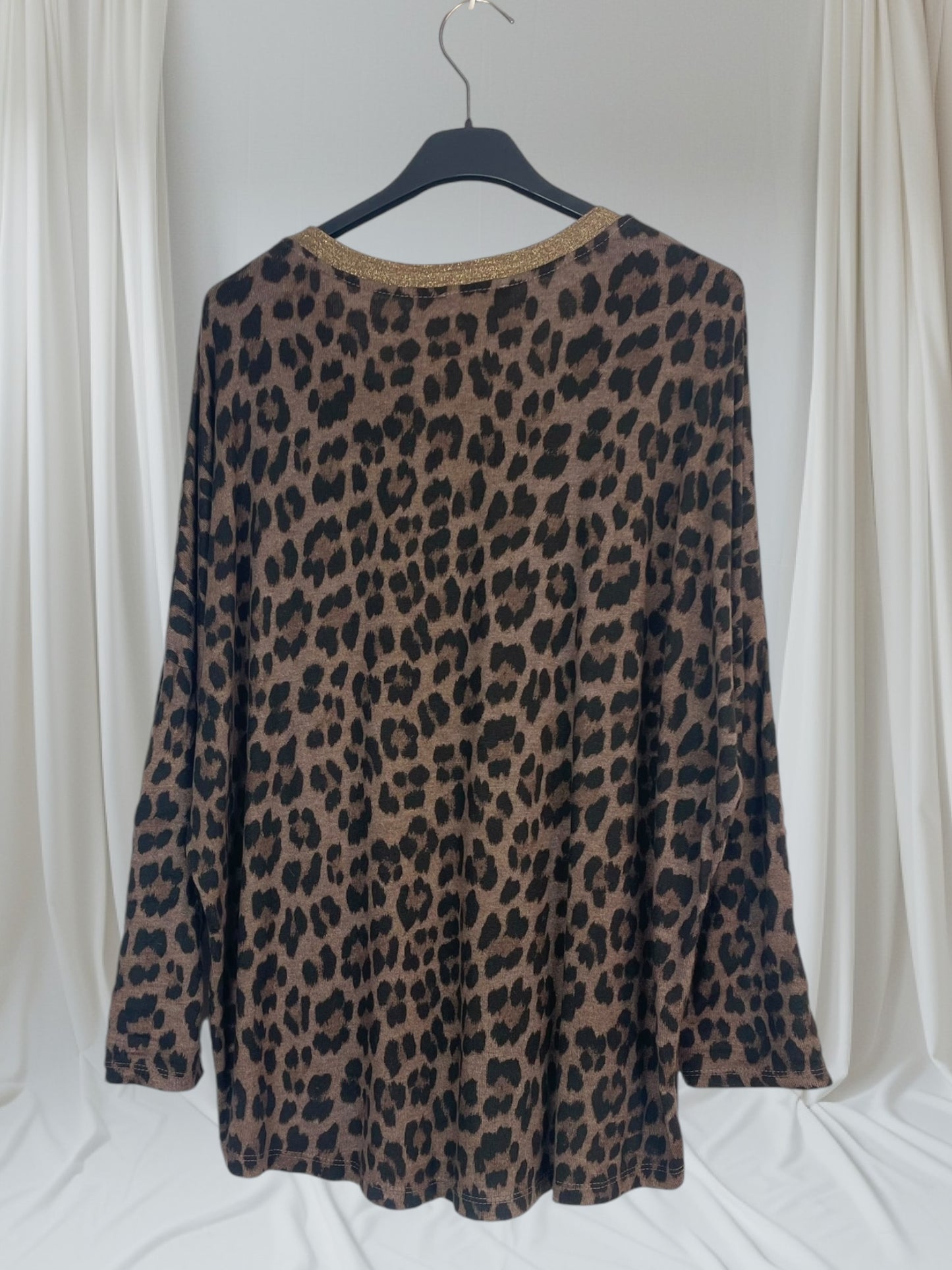 Pull Coeur Leopard