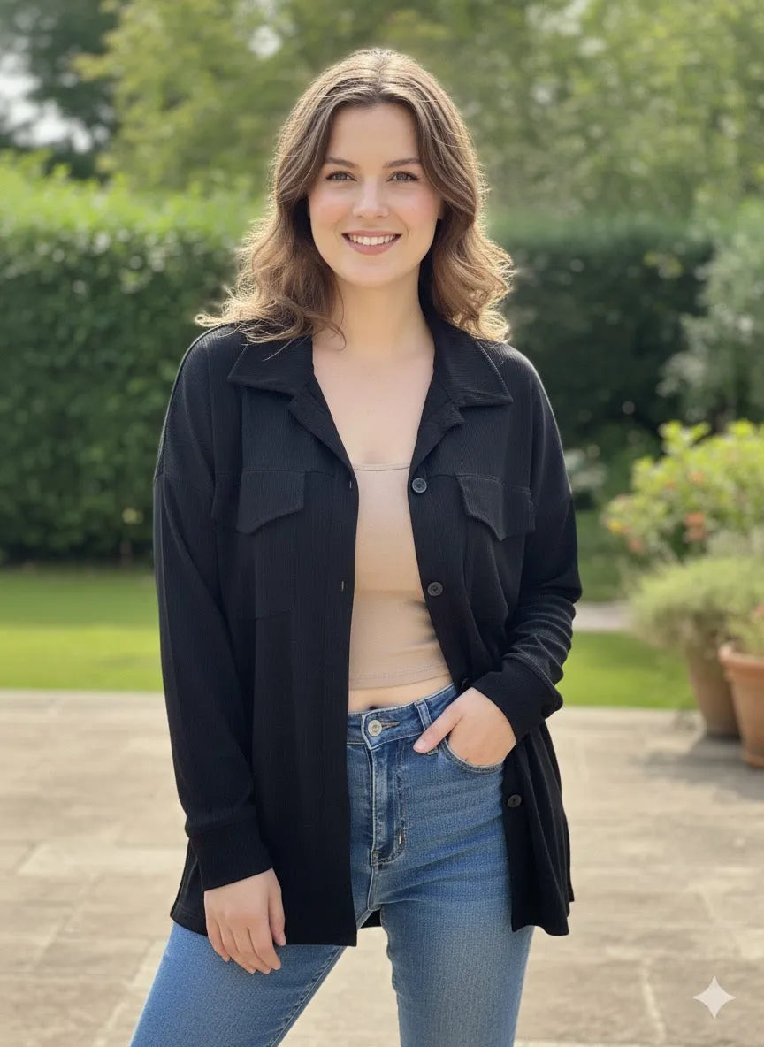 Chemise-veste “Giulia” – Le jean version chic & confort