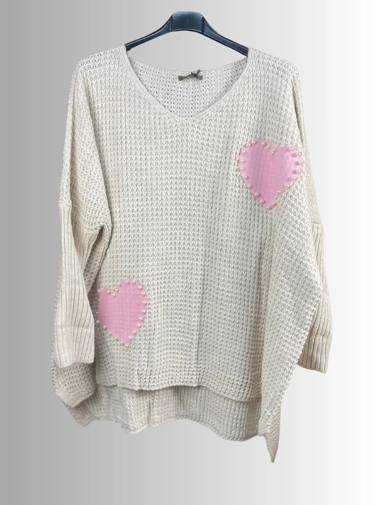 Pull “Love Pearls” – Douceur & Cœur ❤️