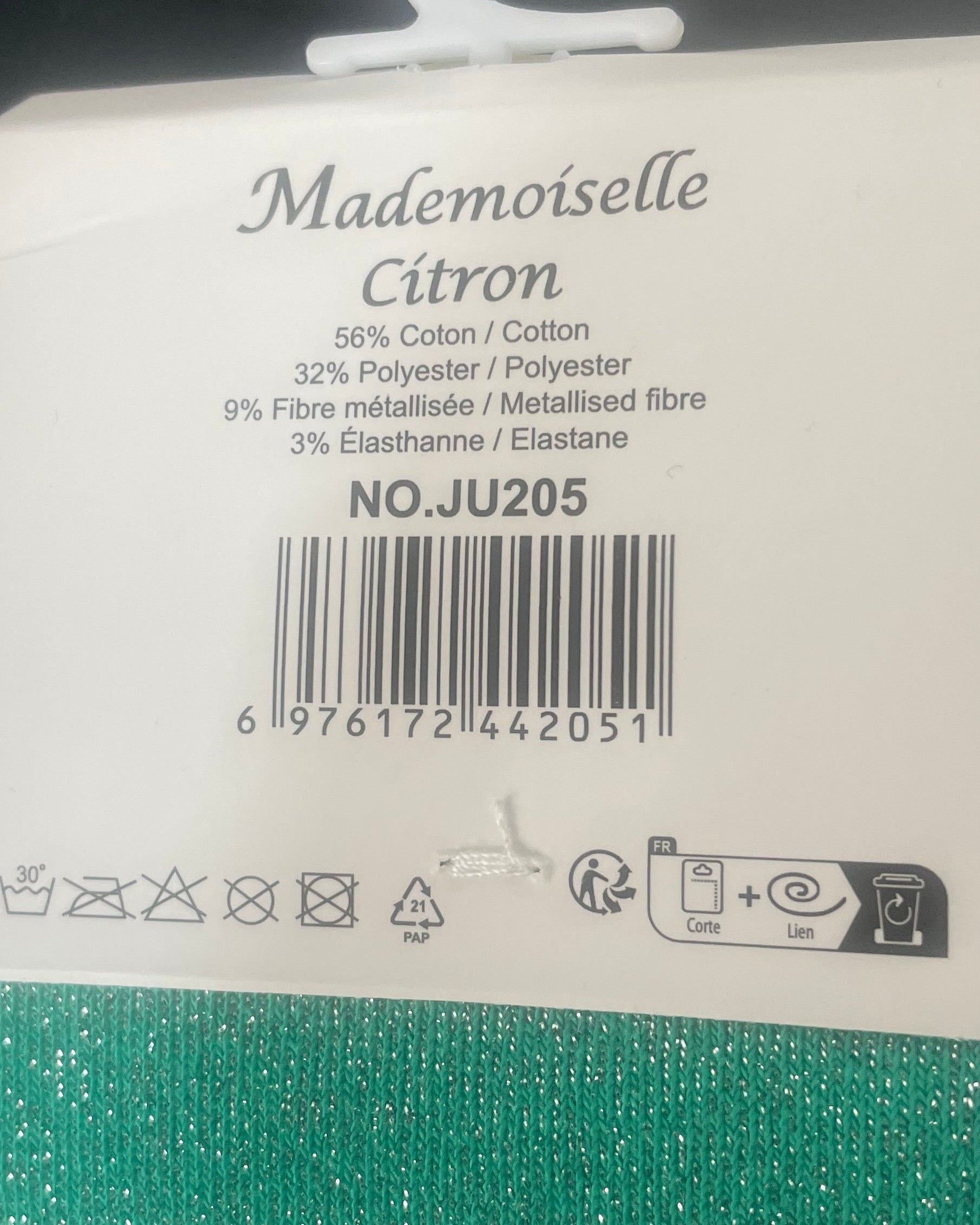 Chaussettes « Parfaite » Paillettes – Message Fun – Mademoiselle Citron – 36-42