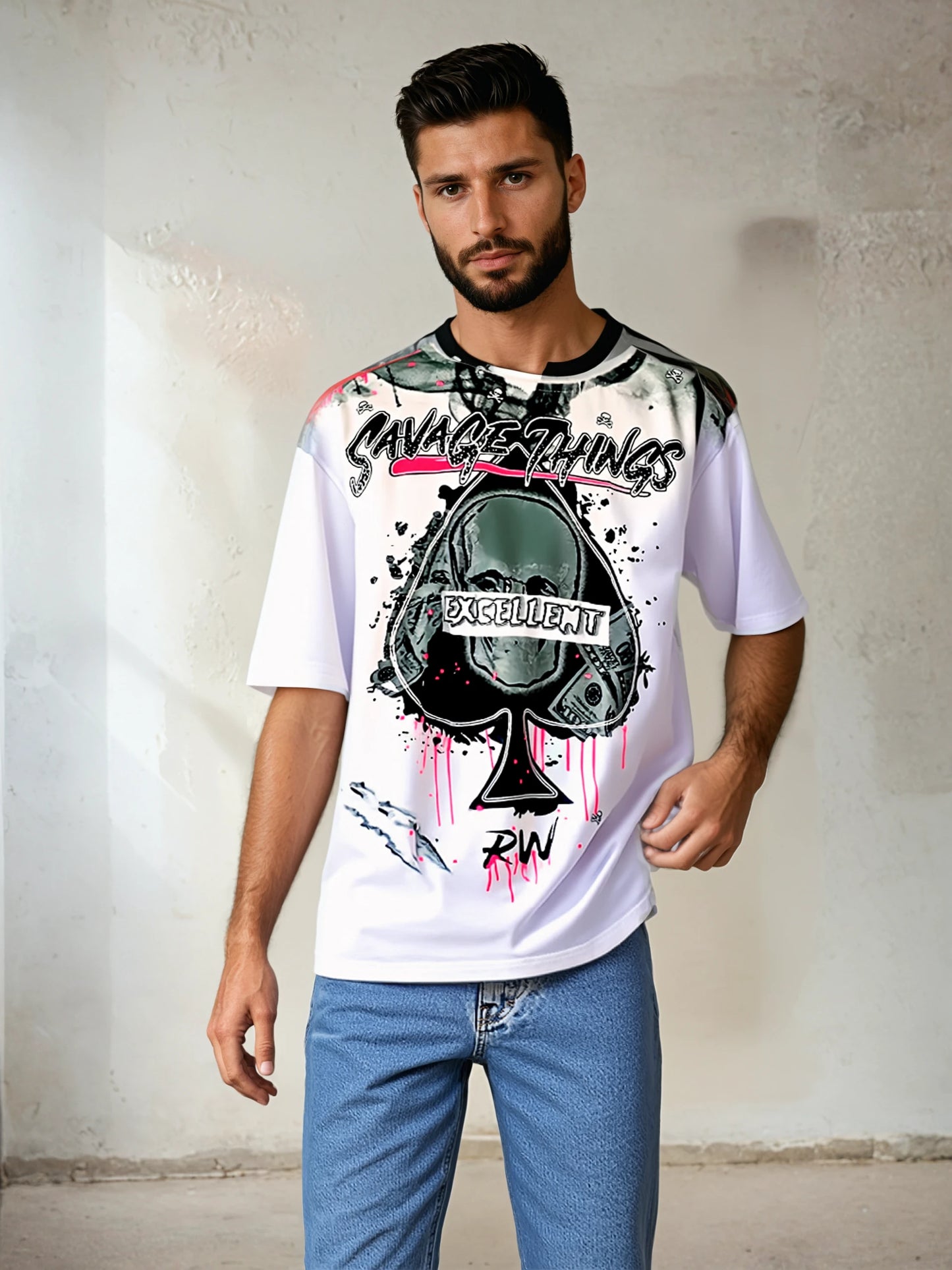 Tee-shirt homme Savage Things skull streetwear