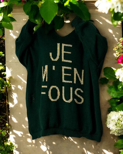 Pull oversize Je m'en fous