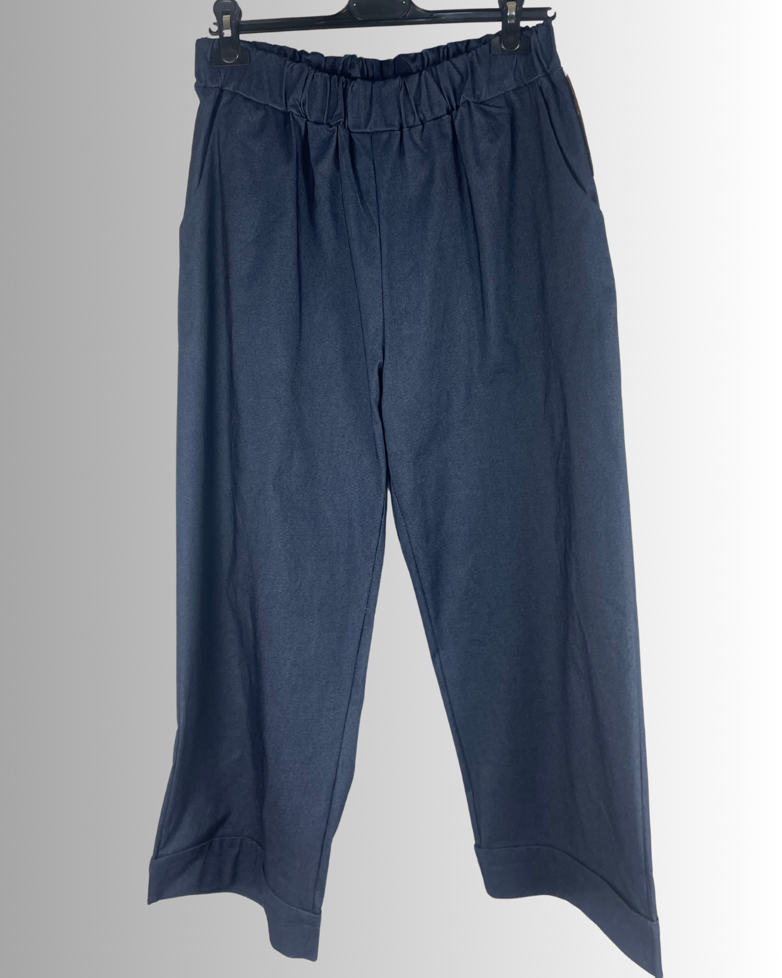 Pantalon Verona femme, coupe fluide, taille élastique made in Italy
