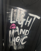 Tunique Light and Magic lèvres coton stretch grande taille manches longues