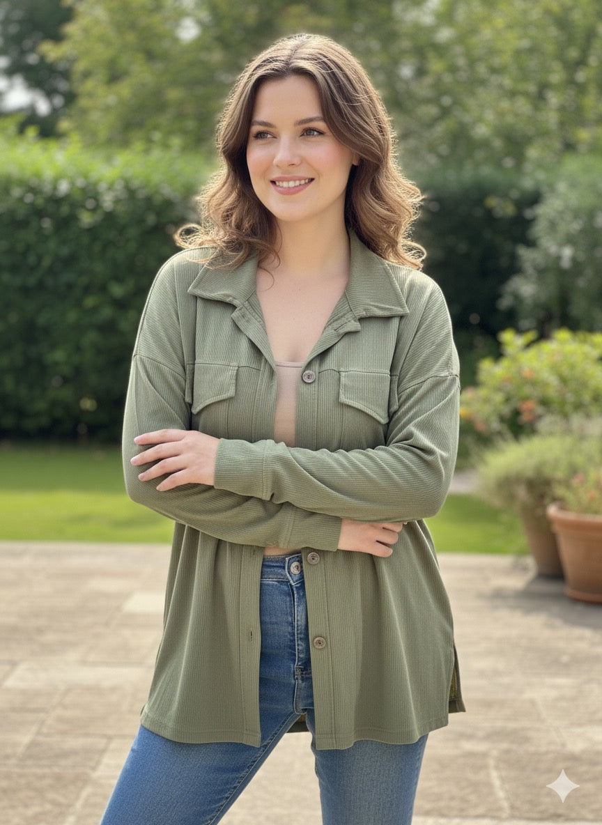 Chemise-veste “Giulia” – Le jean version chic & confort