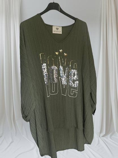 Blouse oversize Love love love