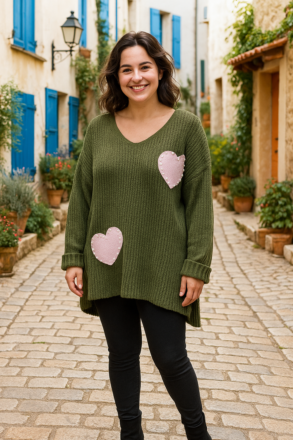 Pull “Love Pearls” – Douceur & Cœur ❤️