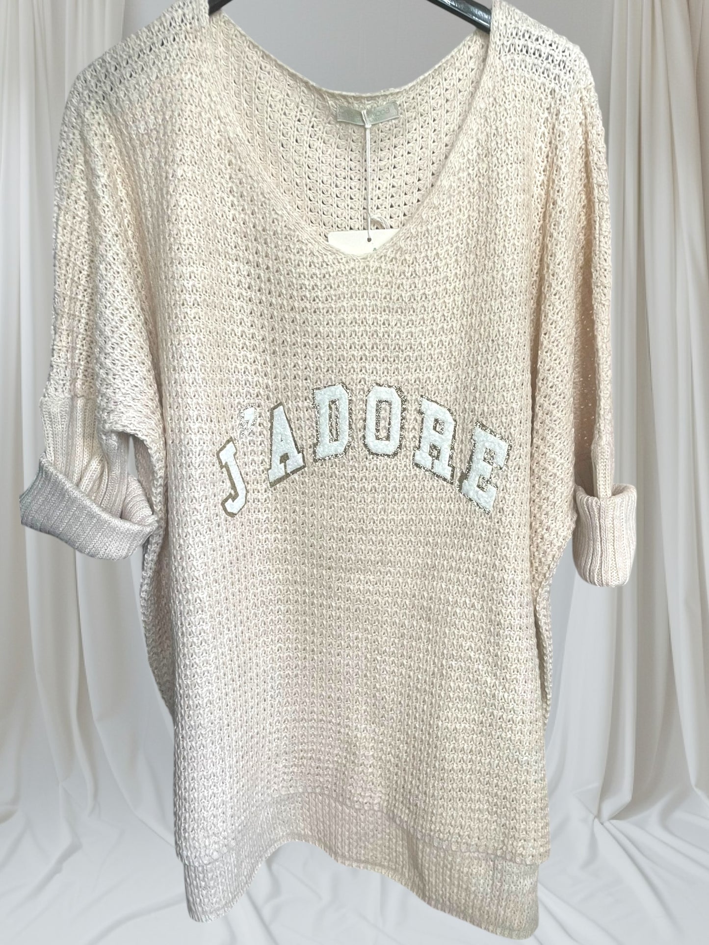 Pull j'adore oversize