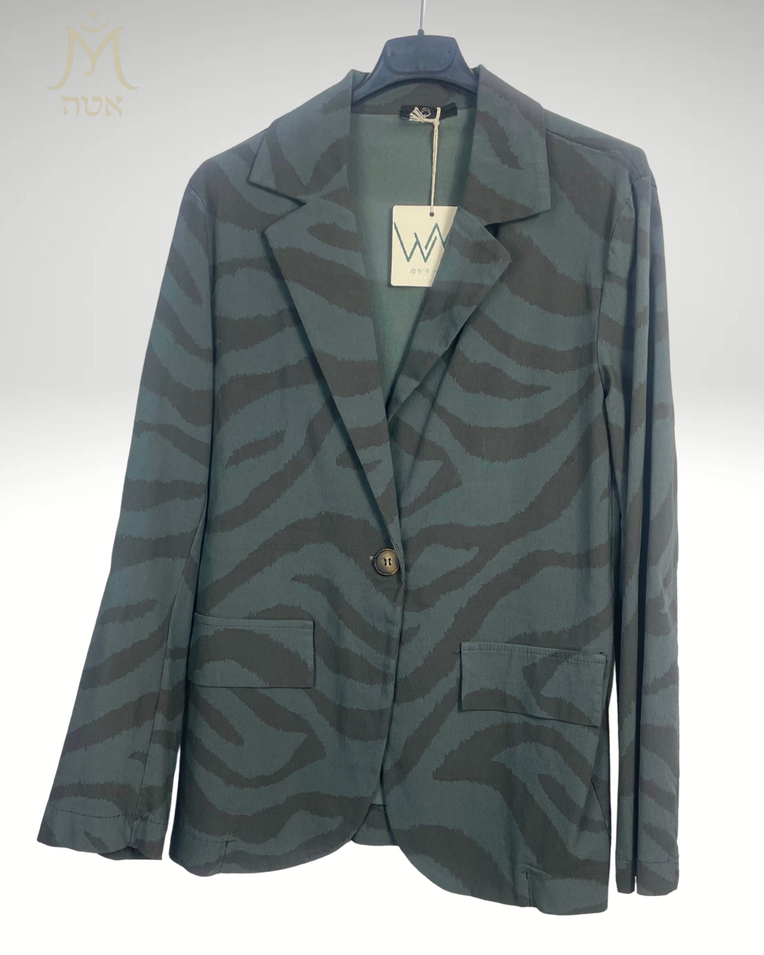 Blazer anthracite femme motif zébré – Mam’sailes