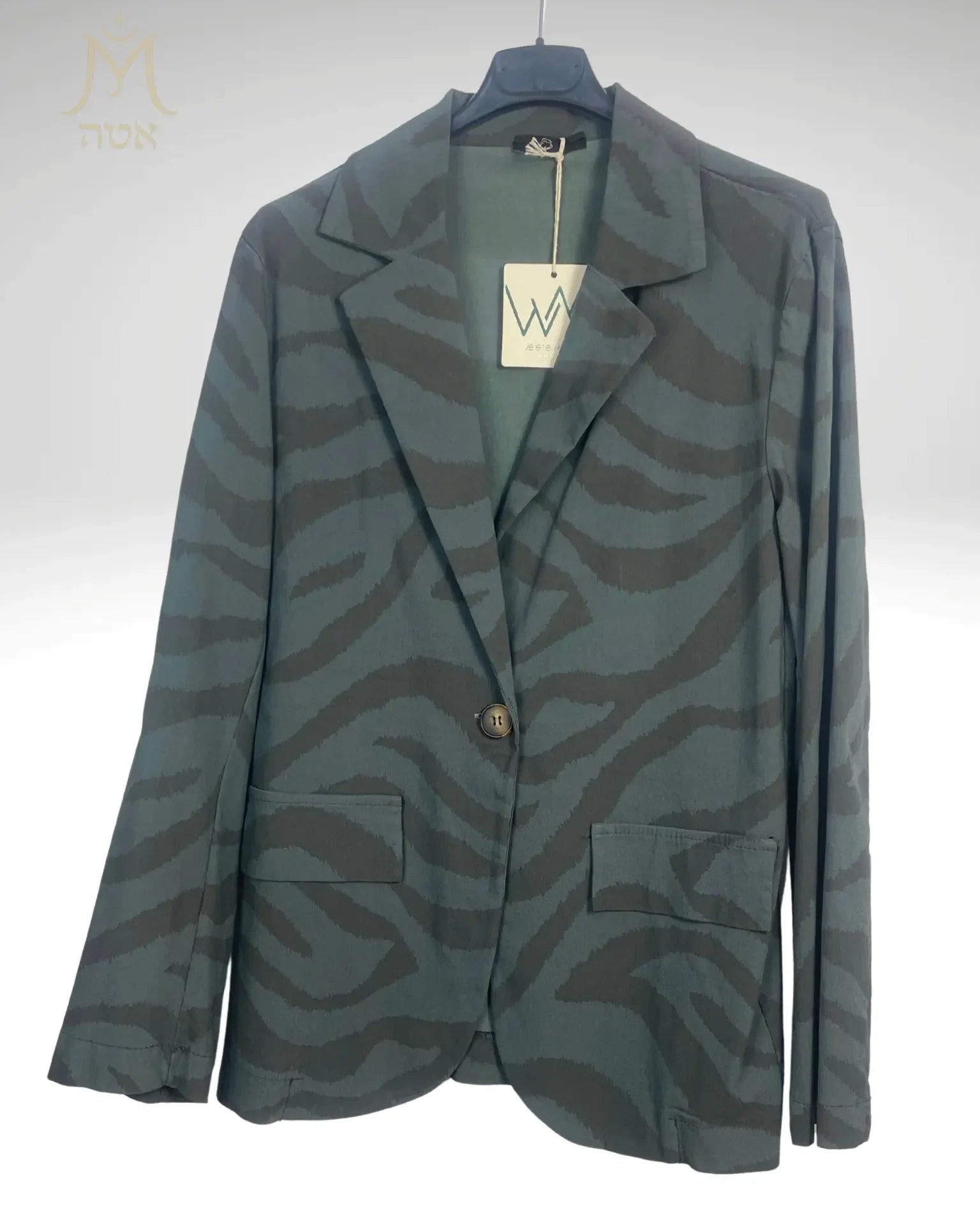 Blazer anthracite femme motif zébré – Mam’sailes