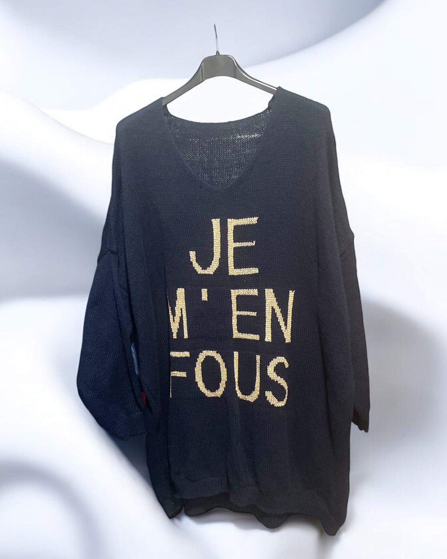 Pull oversize Je m'en fous