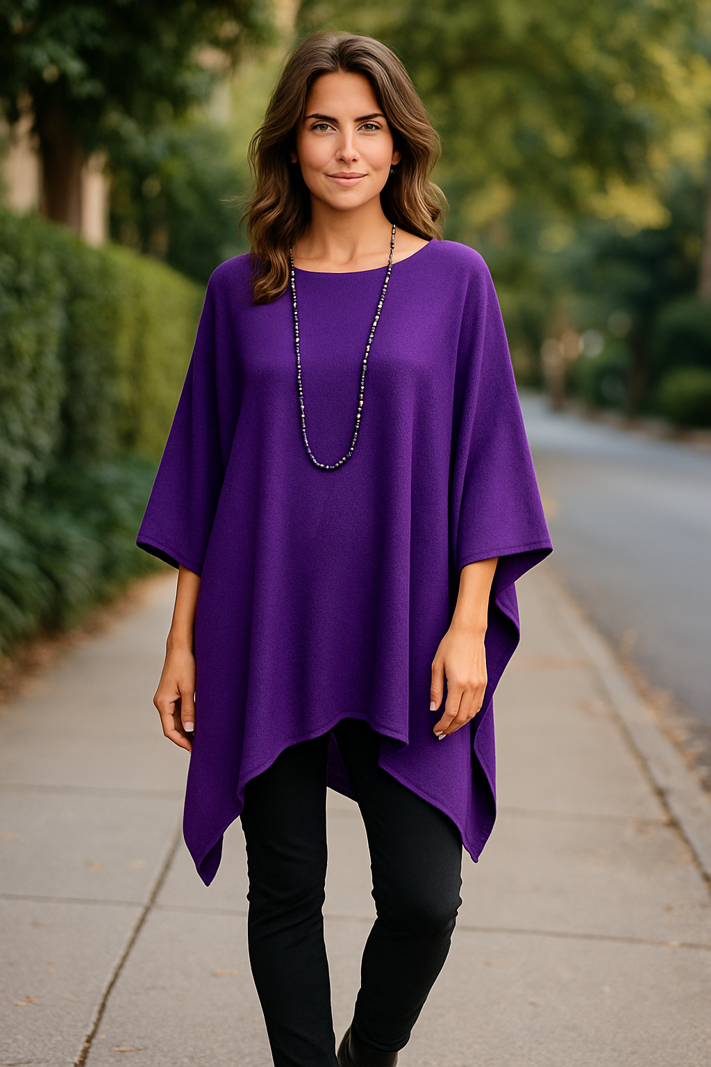 Pull Oversize Pamela - Confort et Élégance Poncho