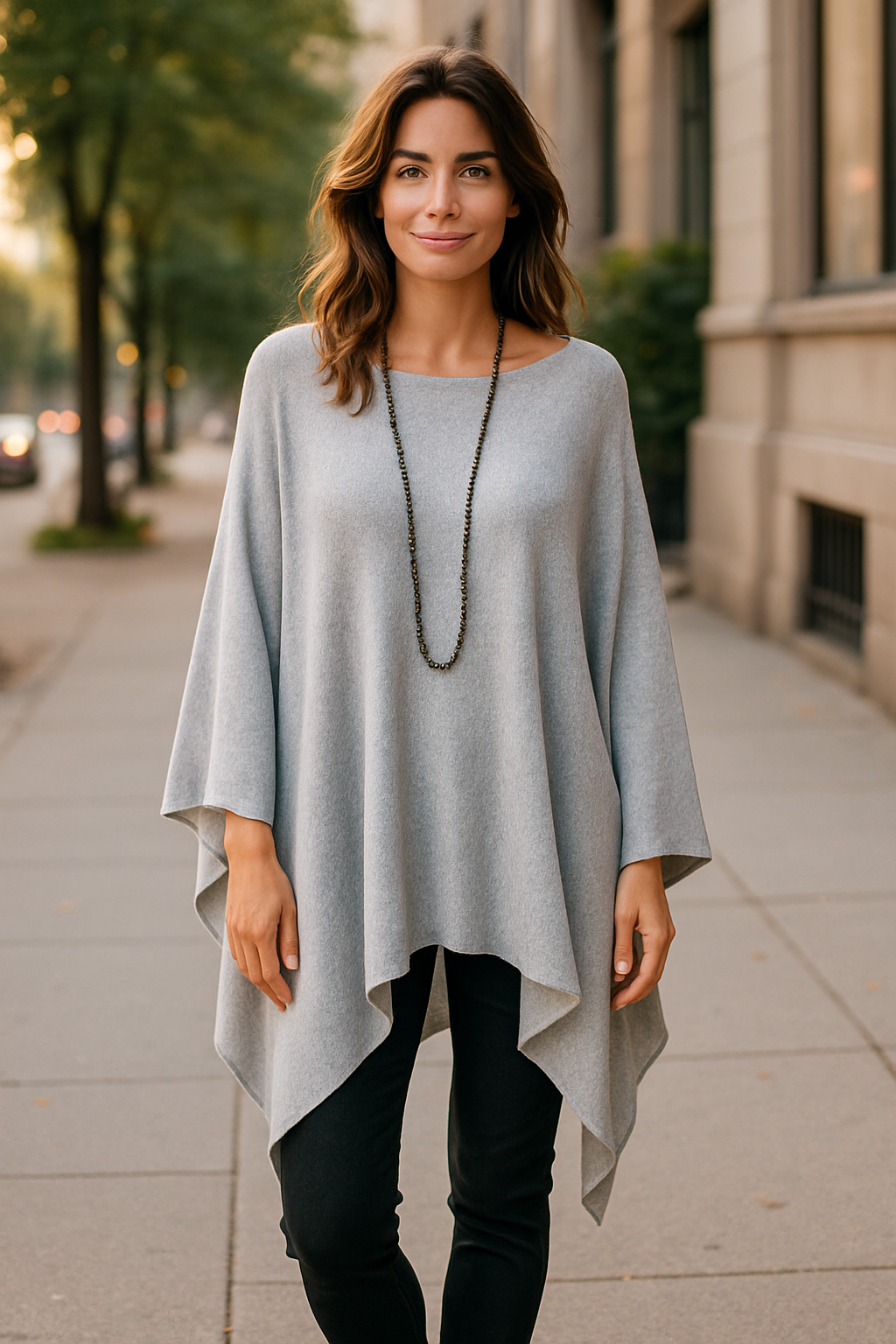 Pull Oversize Pamela - Confort et Élégance Poncho
