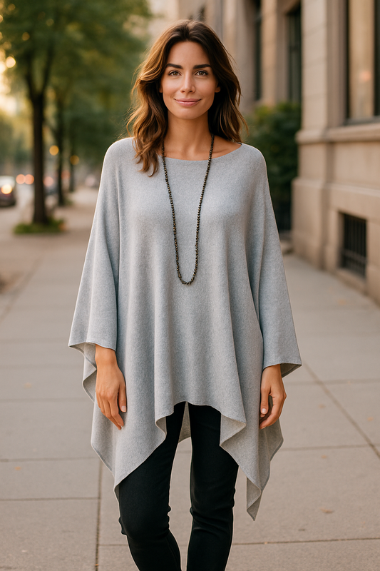 Pull Oversize Pamela - Confort et Élégance Poncho