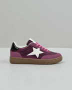 Baskets femme pailletées Findlay avec lacets roses et semelle antidérapante