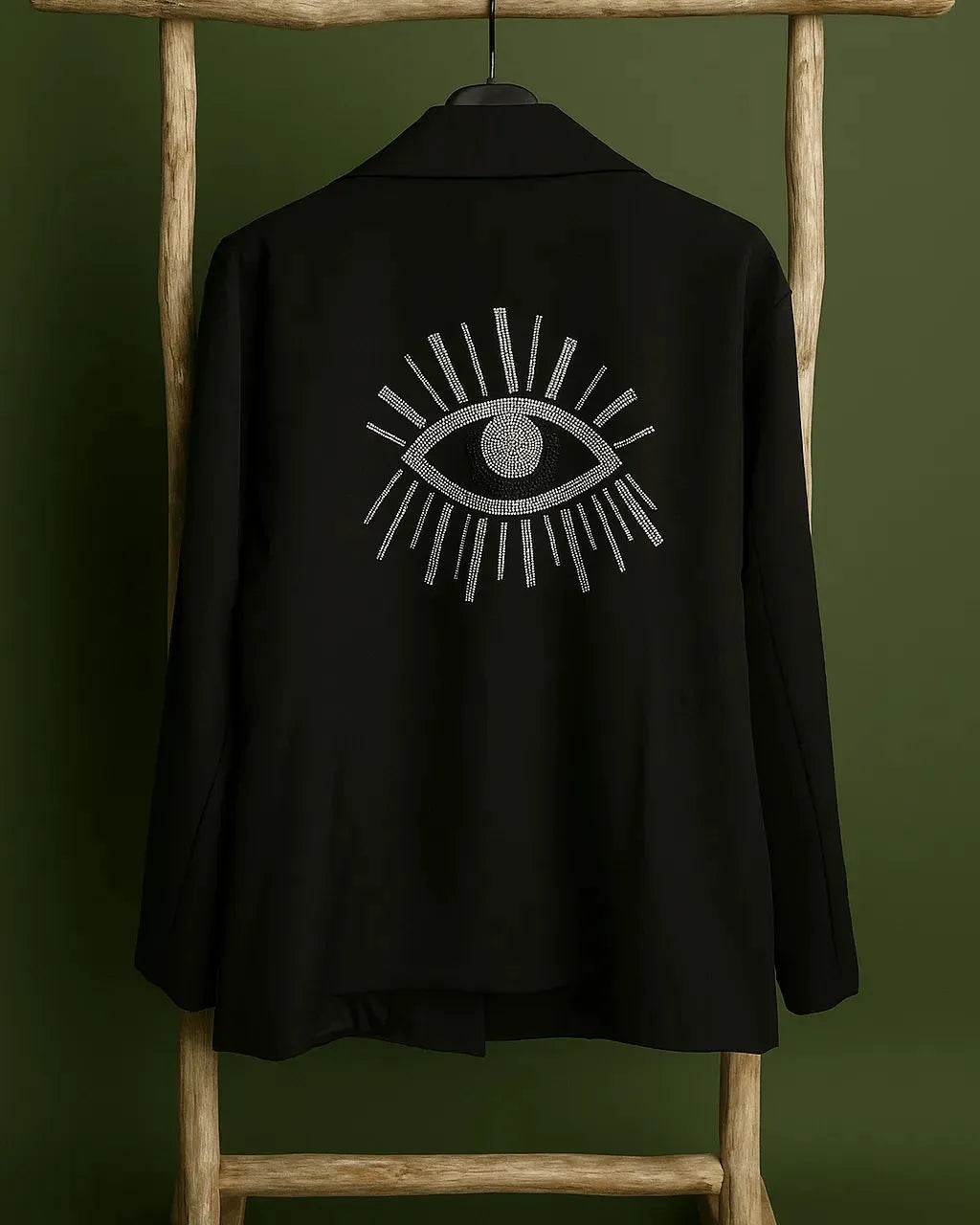 Blazer Œil Strass – L’élégance protectrice - Mam’s Ailes