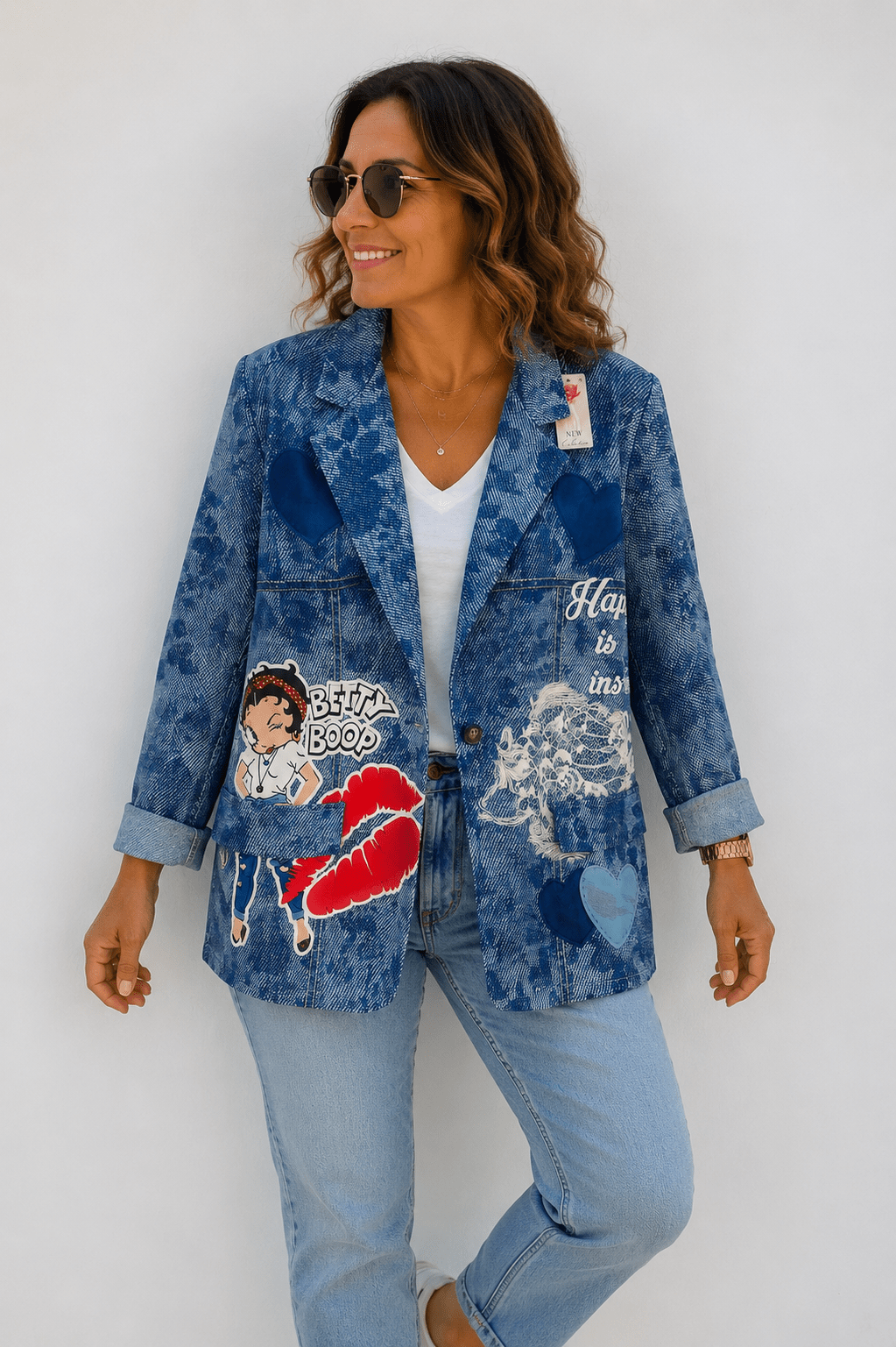 Blazer Sacha - Betty Boop Denim - Mam’s Ailes