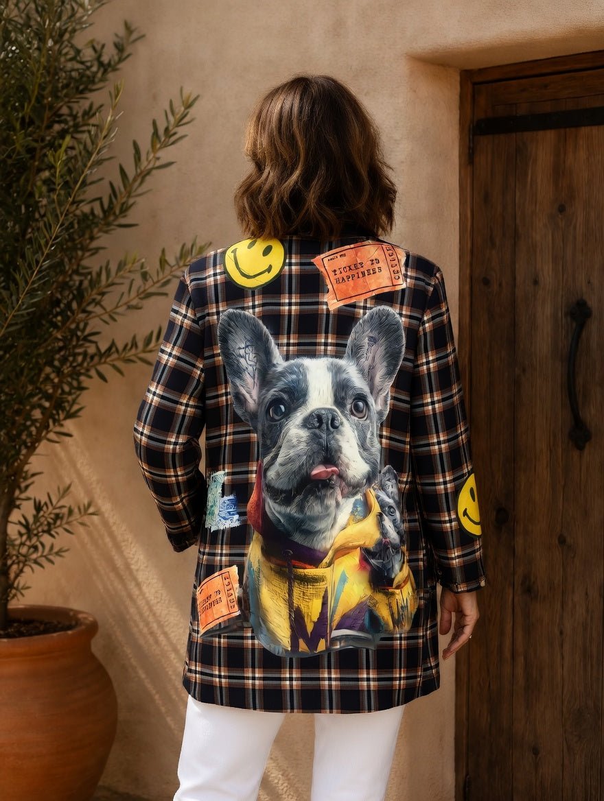 Blazer Sacha - Bouledogue Tartan - Mam’s Ailes