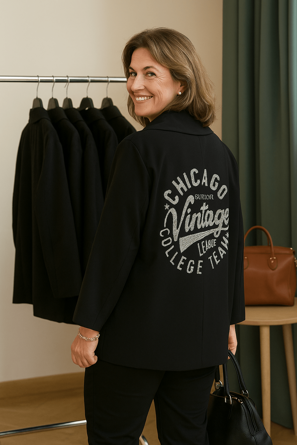 Blazer “Vintage Chic” – Éclat Moderne - Mam’s Ailes